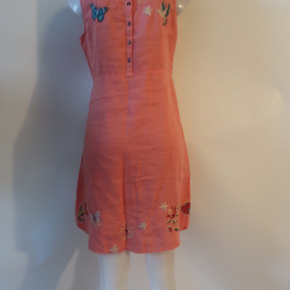 Womens Johnny Was Pink floral Butterfly Dress XS * - Picture 6 of 7